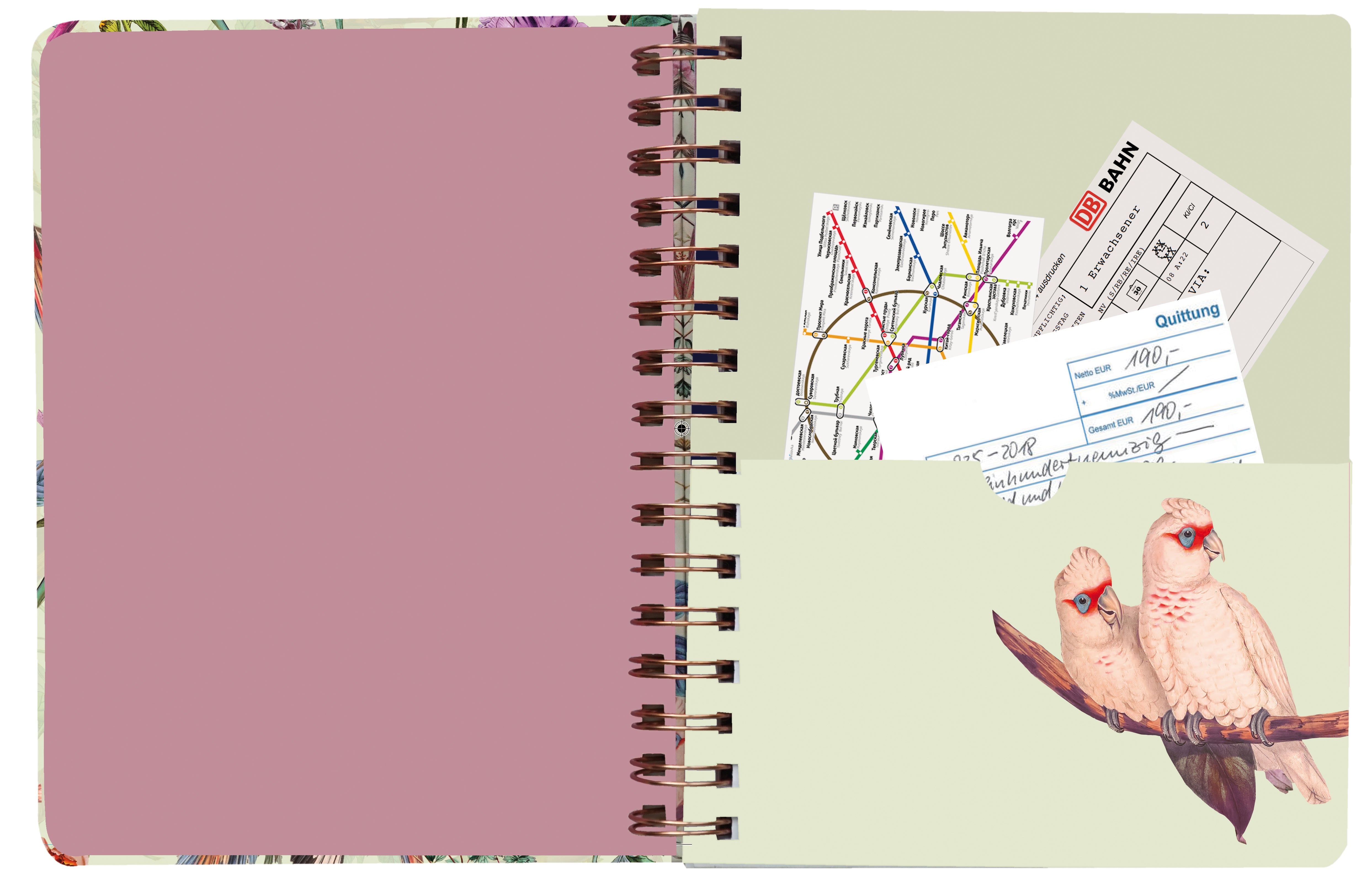 Ringbuch Paradies mit Initialen-Patch