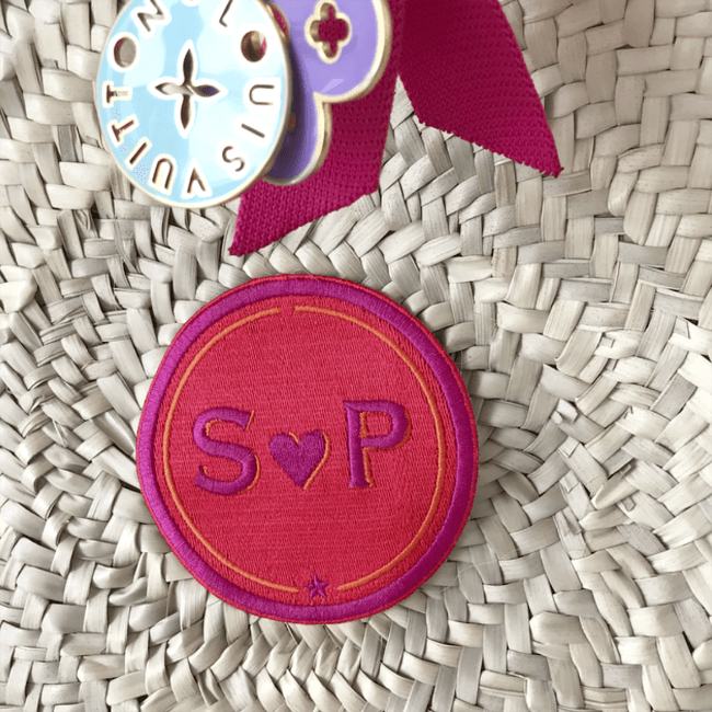 Label LOVE · 4cm · rot/pink · personalisierbar