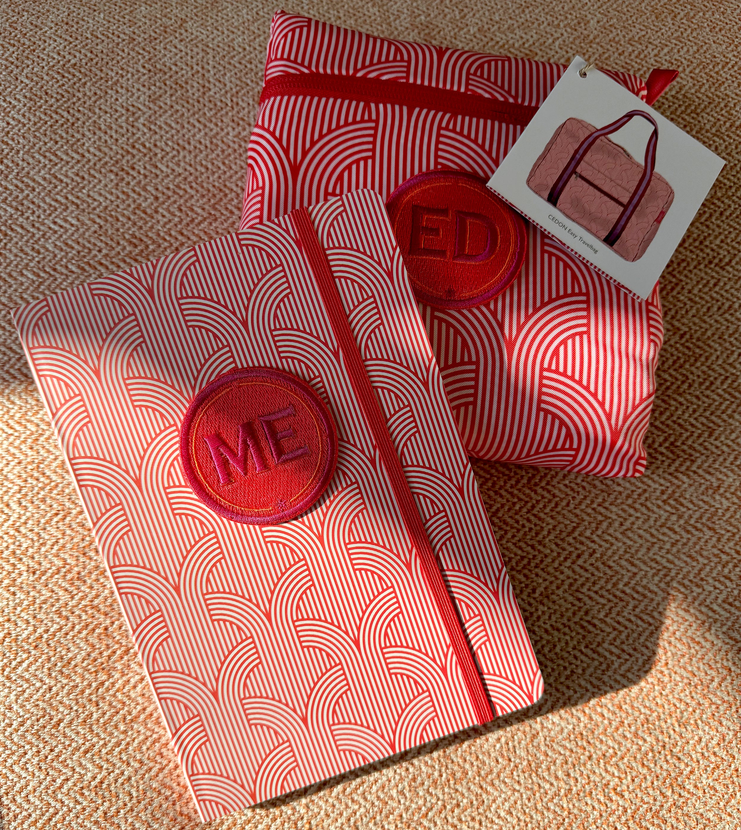 Notizbuch TWIST mit Initialen-Patch