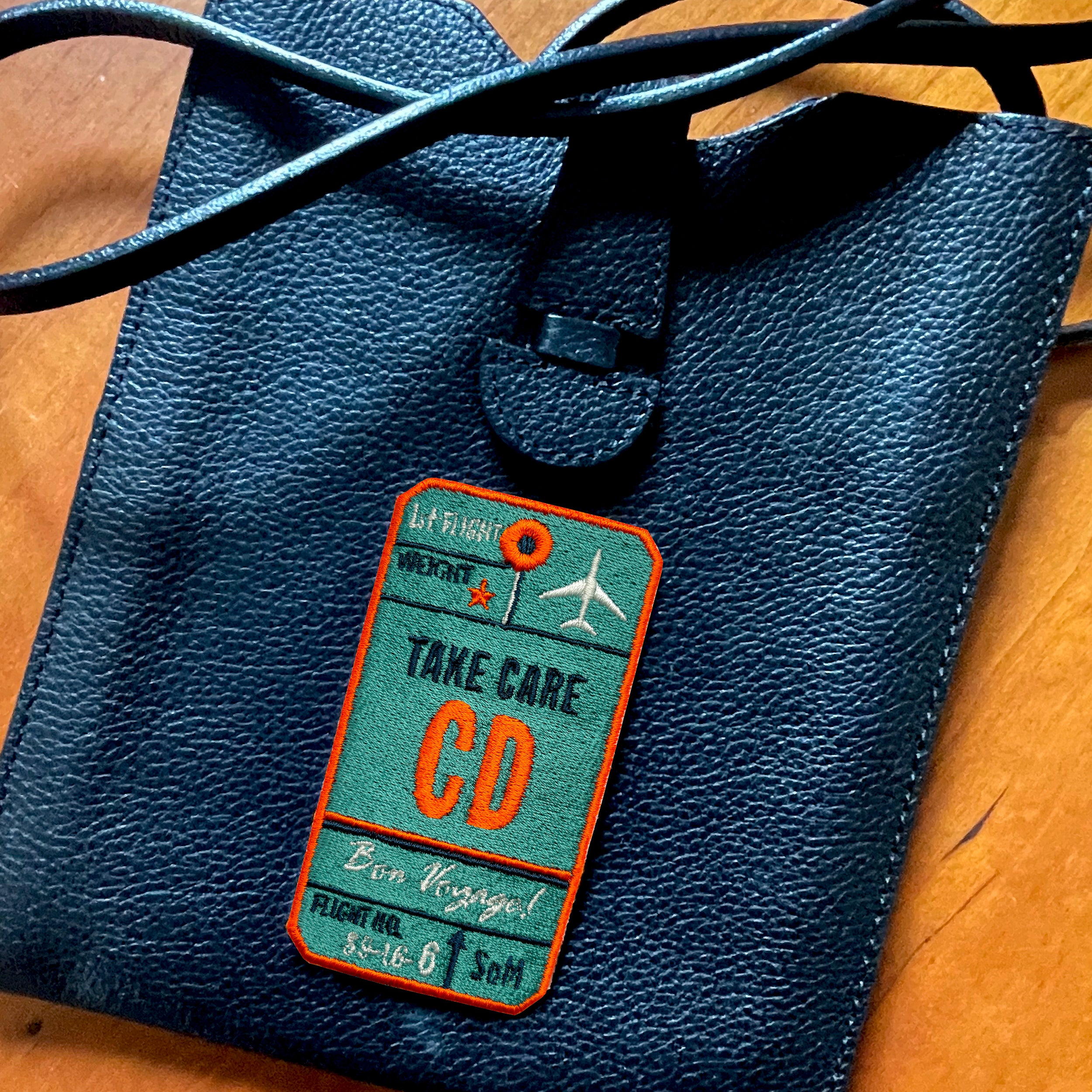 Label AIR TICKET · salbeigrün · personalisierbar