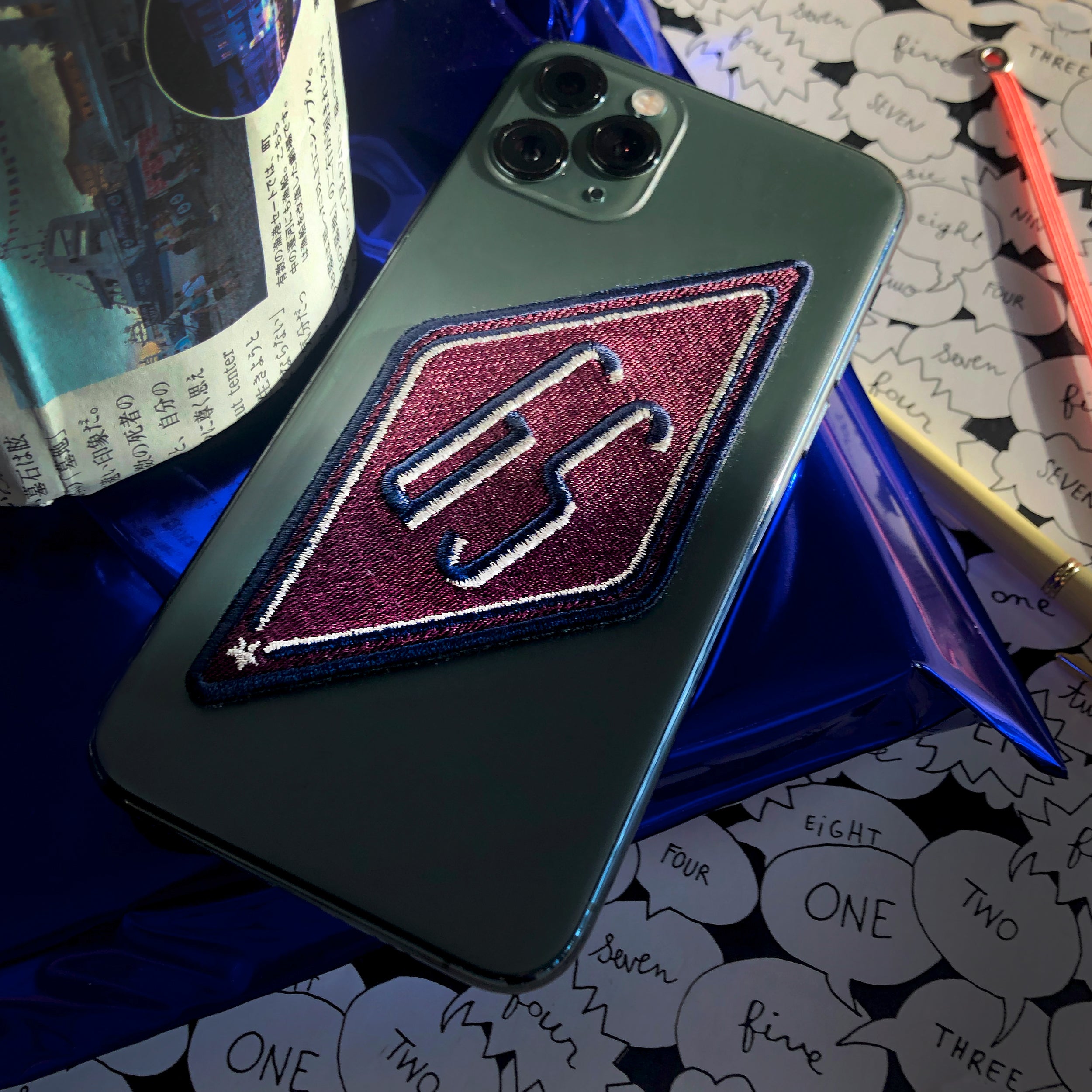 Label Karo · bordeaux · personalisierbar