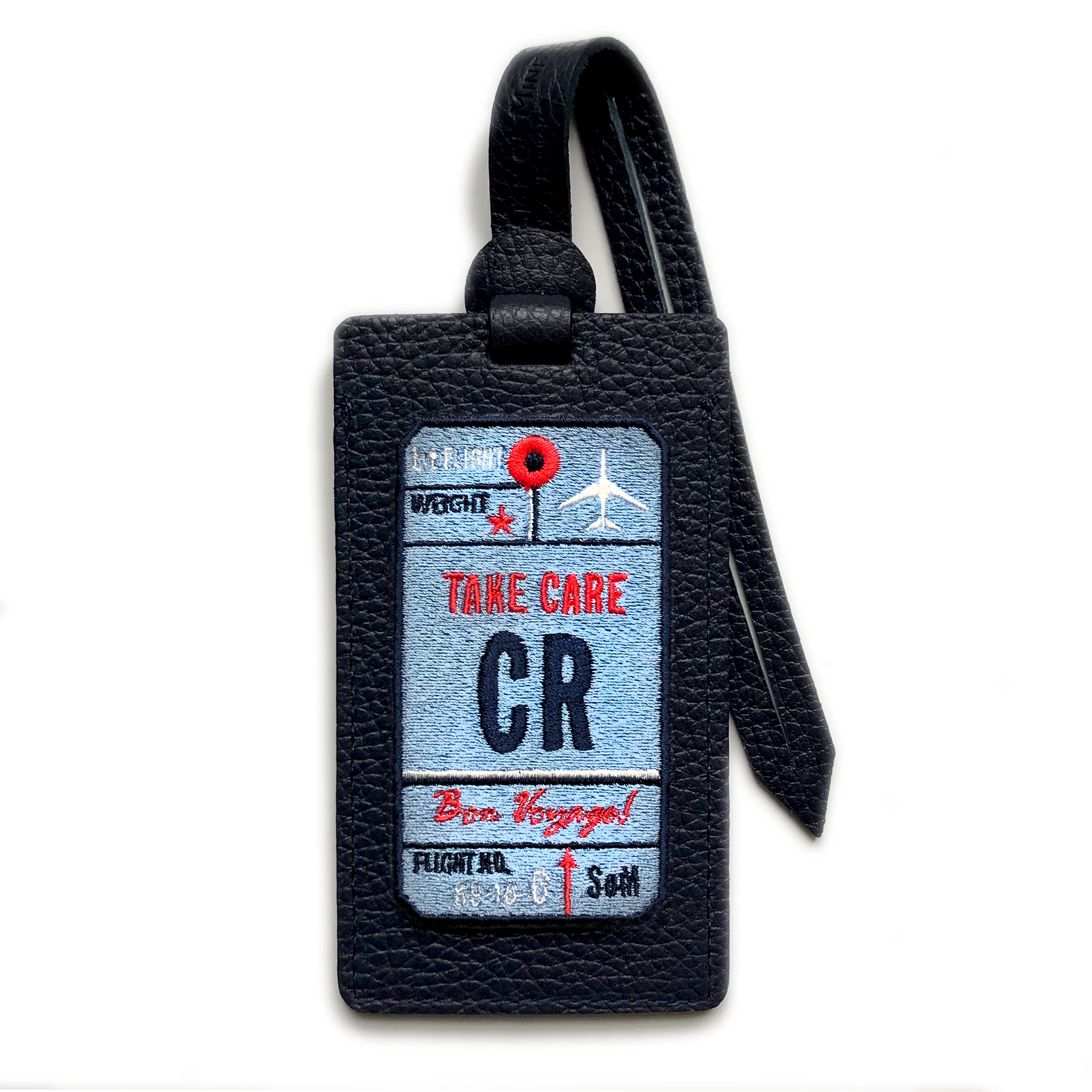 Gepäckanhänger AIR TICKET · blau · personalisierbar