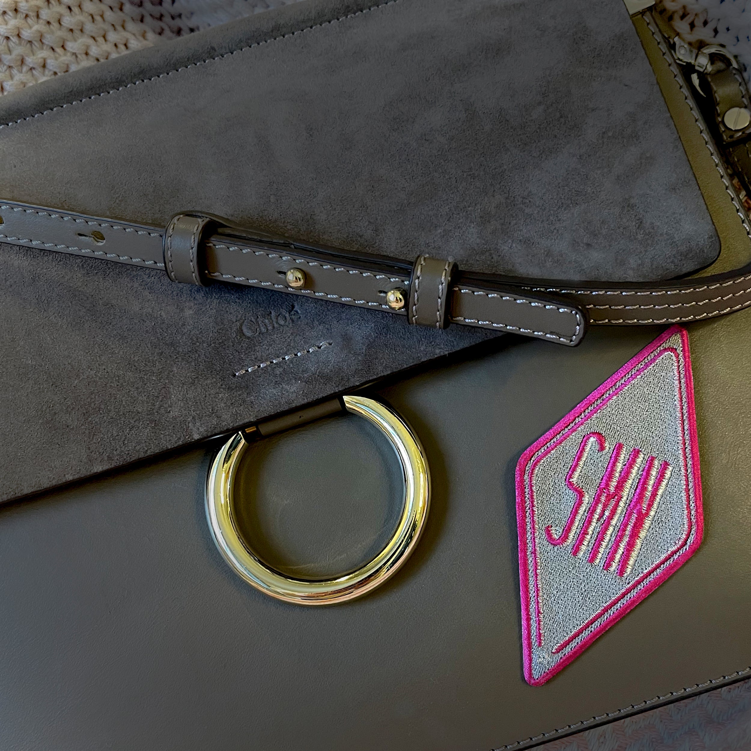 Label Karo · beige · personalisierbar