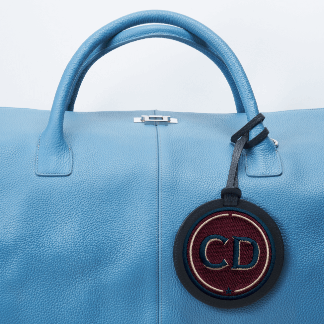 Gepäckanhänger INITIALEN · bordeaux · personalisierbar