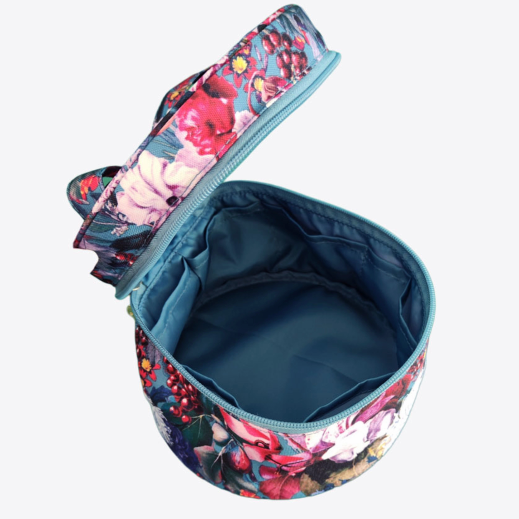 Easy Cosmetic Bag Blumenbouquet mit Initialen-Patch
