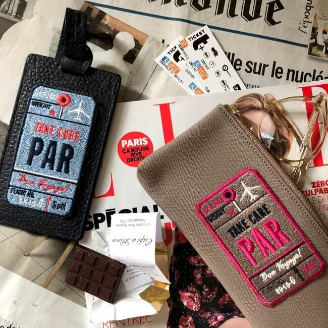 Gepäckanhänger AIR TICKET · blau · personalisierbar