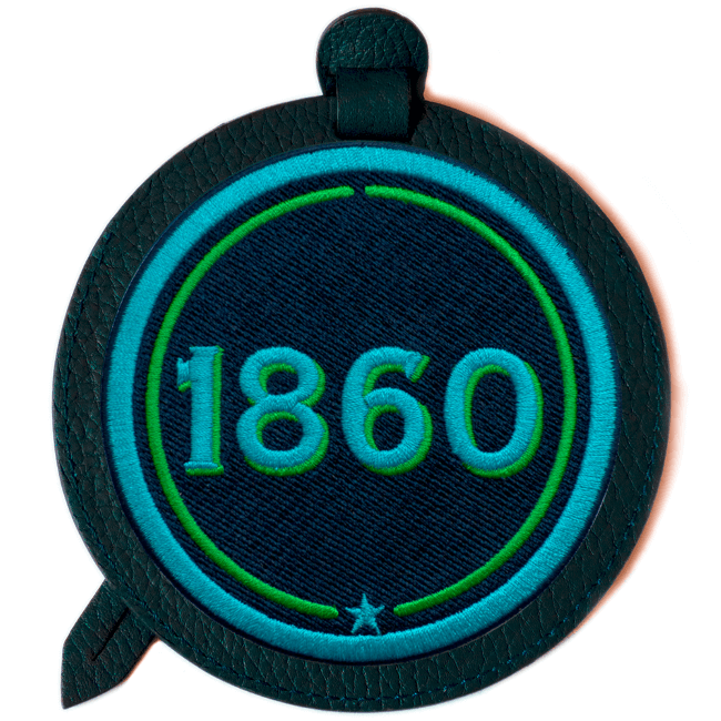 Gepäckanhänger INITIALEN · türkis/grün