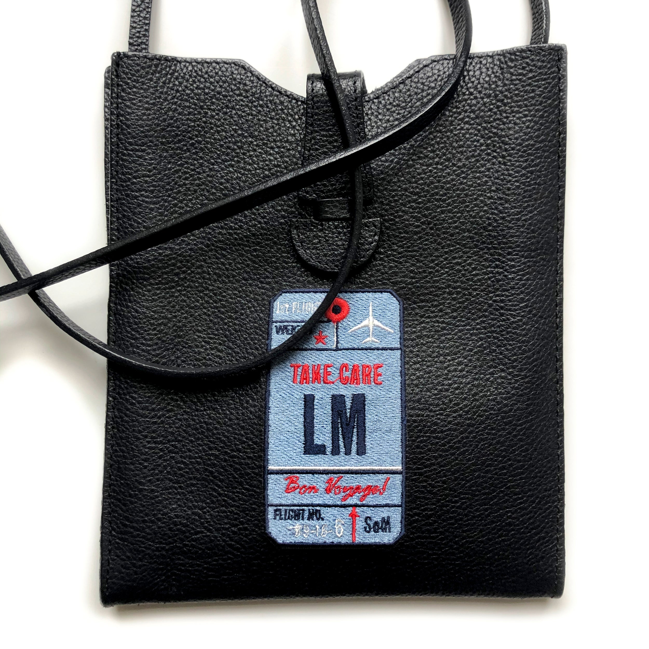 Label AIR TICKET · blau· personalisierbar