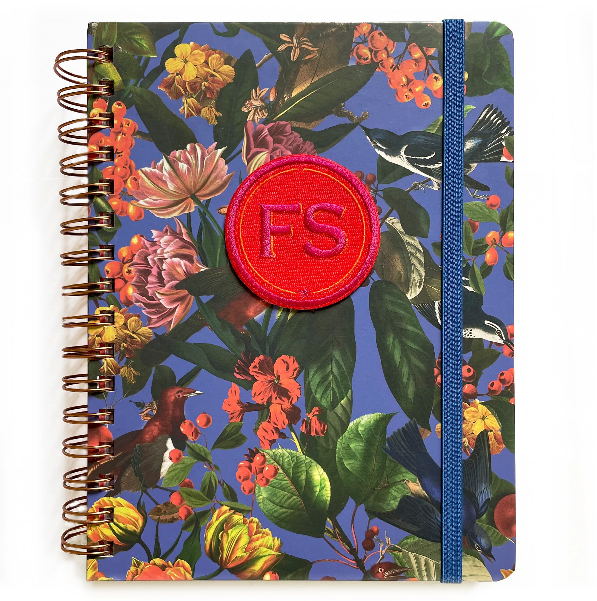 Ringbuch Vogelbeere mit Initialen-Patch