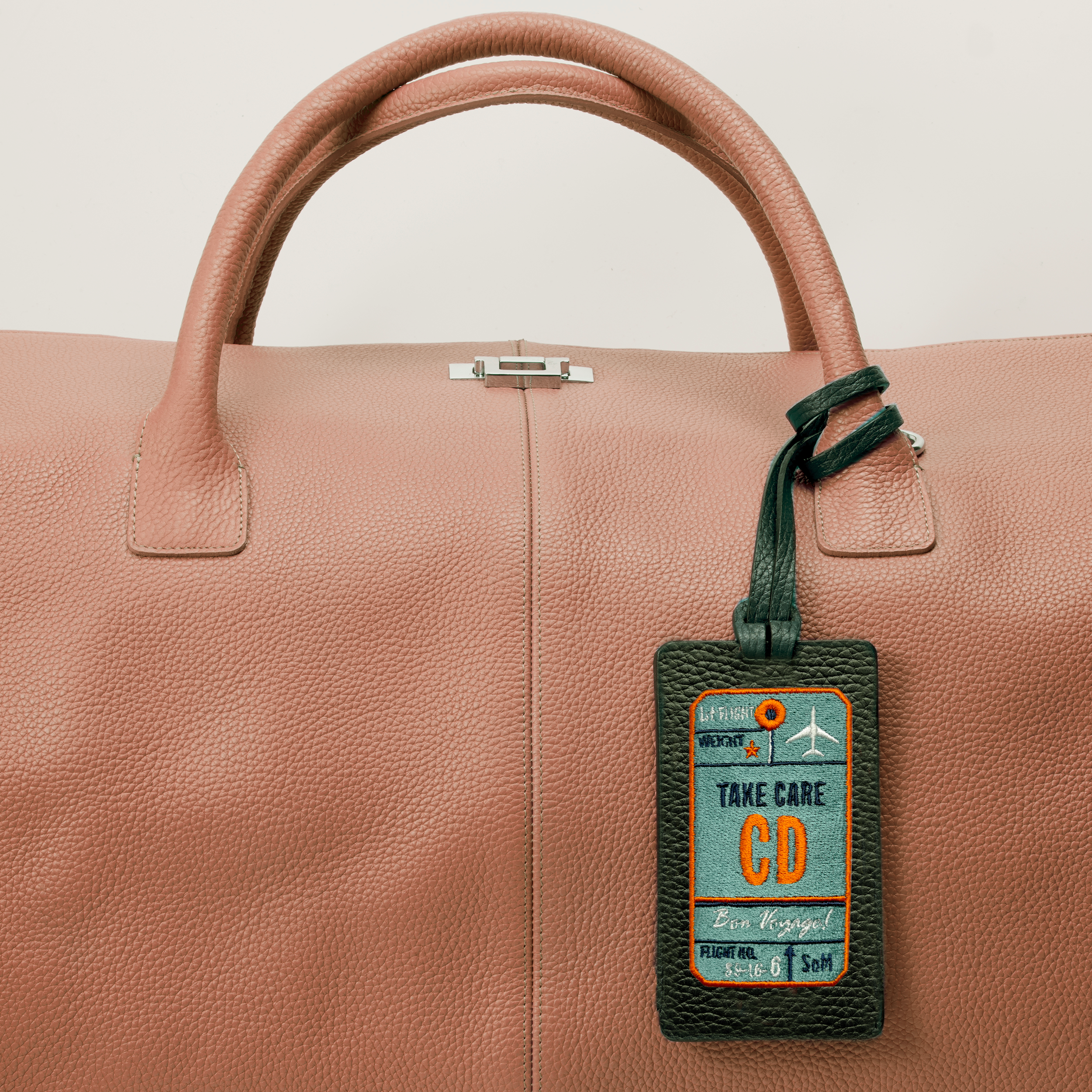 Gepäckanhänger AIR TICKET · salbeigrün · personalisierbar