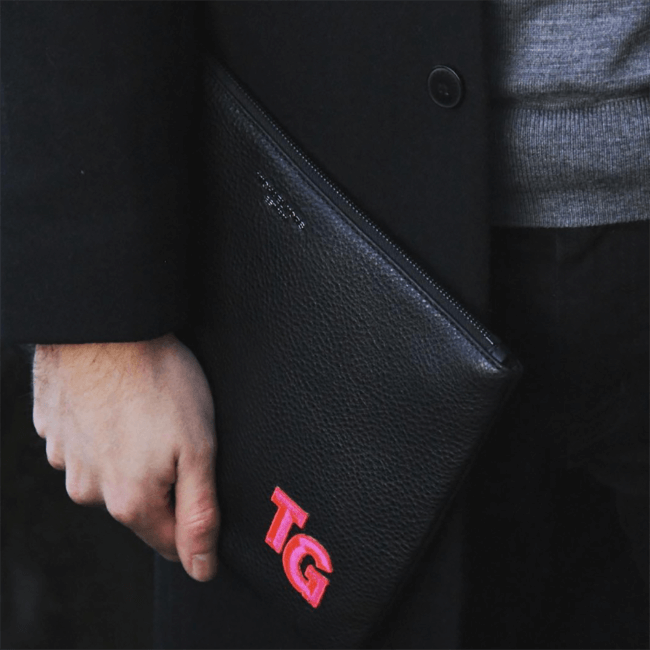 Label SINGLE LETTER MINI · rot/pink