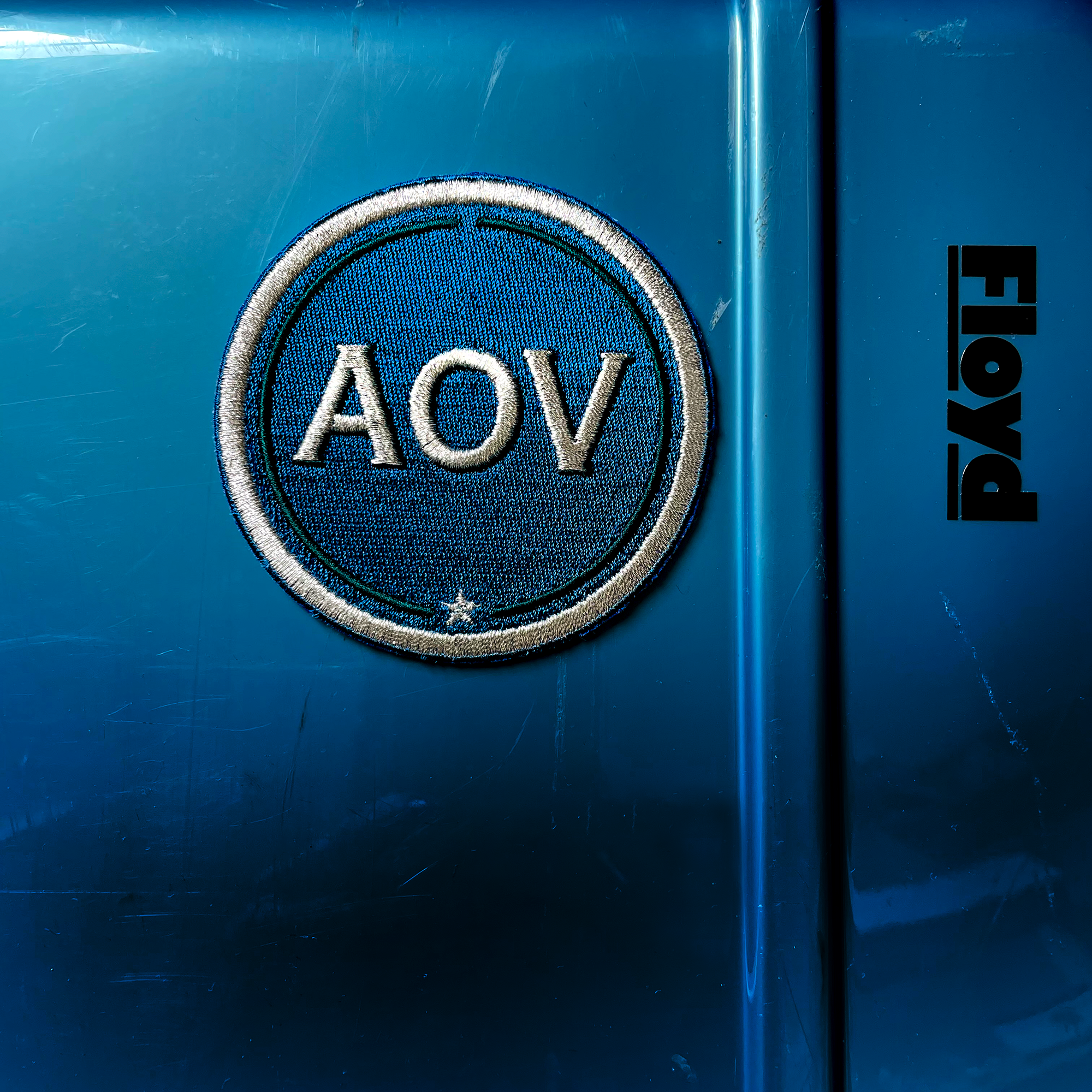 Label INITIALEN · 9cm · petrol/silber· personalisierbar