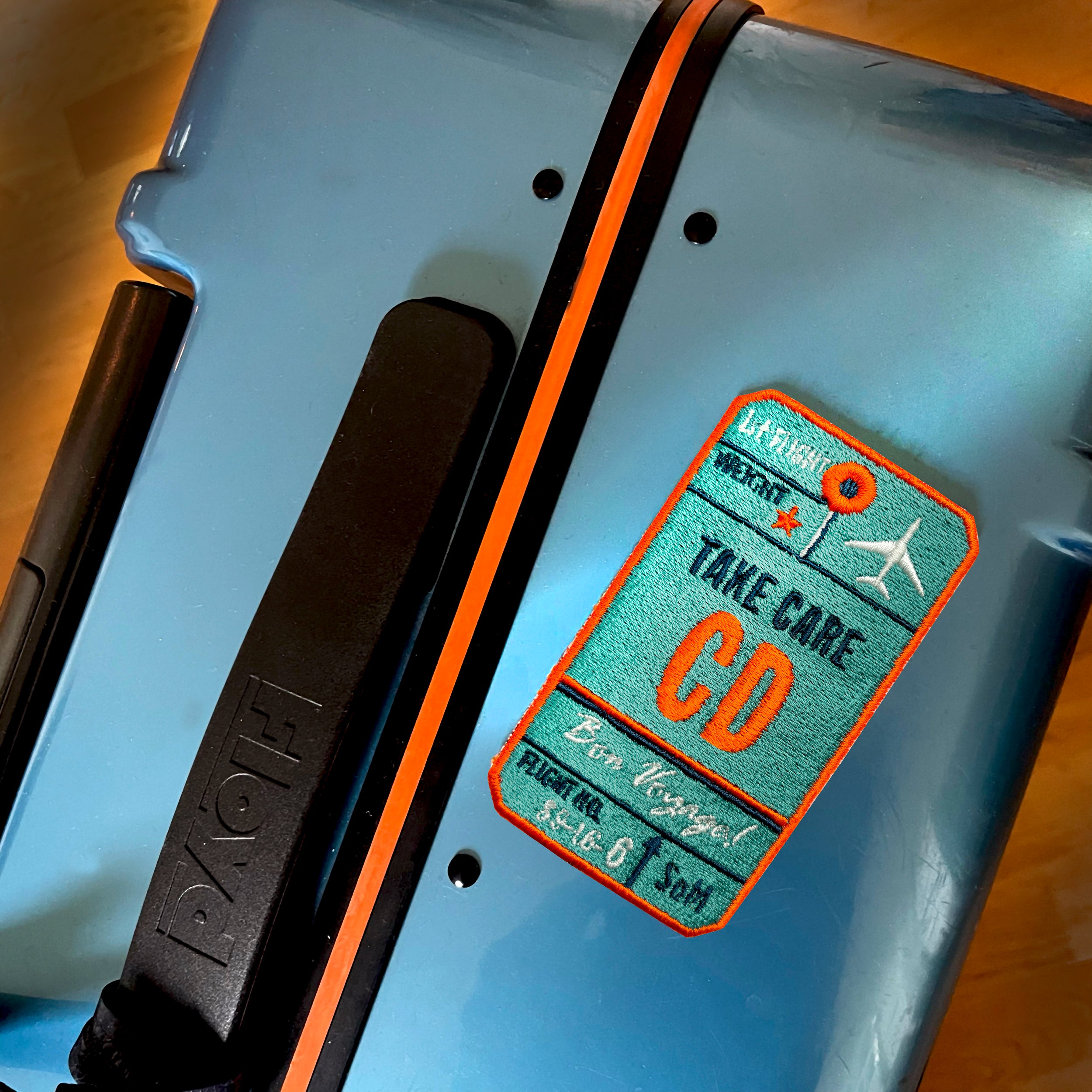 Label AIR TICKET · salbeigrün · personalisierbar