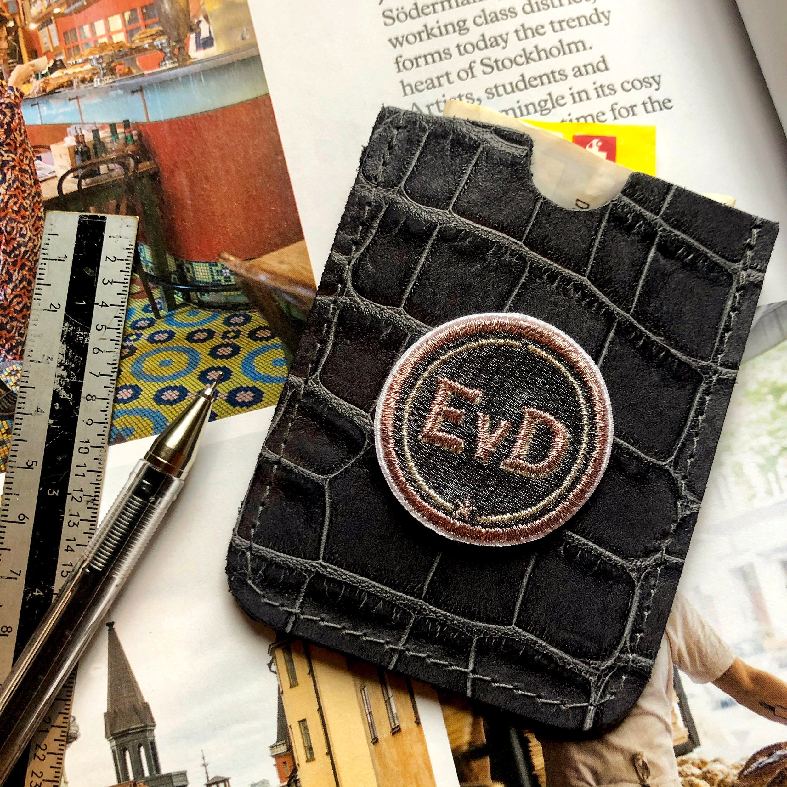 Label INITIALEN · 4cm · grau/metallic · personalisierbar