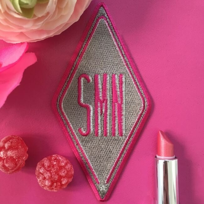 Label Karo · beige · personalisierbar