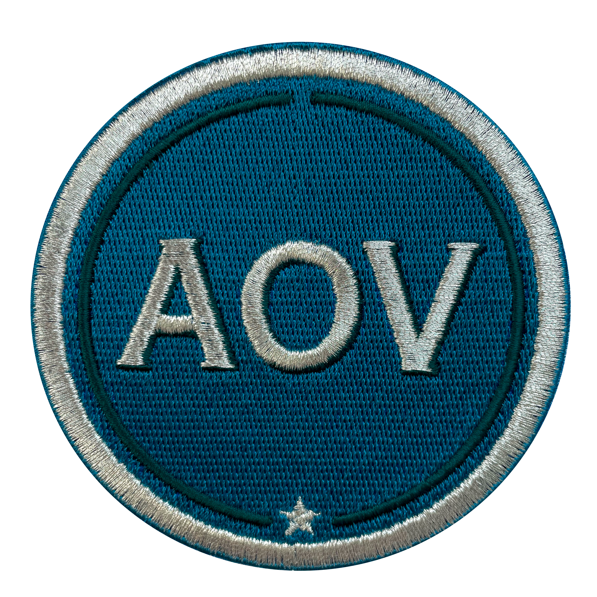 Label INITIALEN · 9cm · petrol/silber· personalisierbar