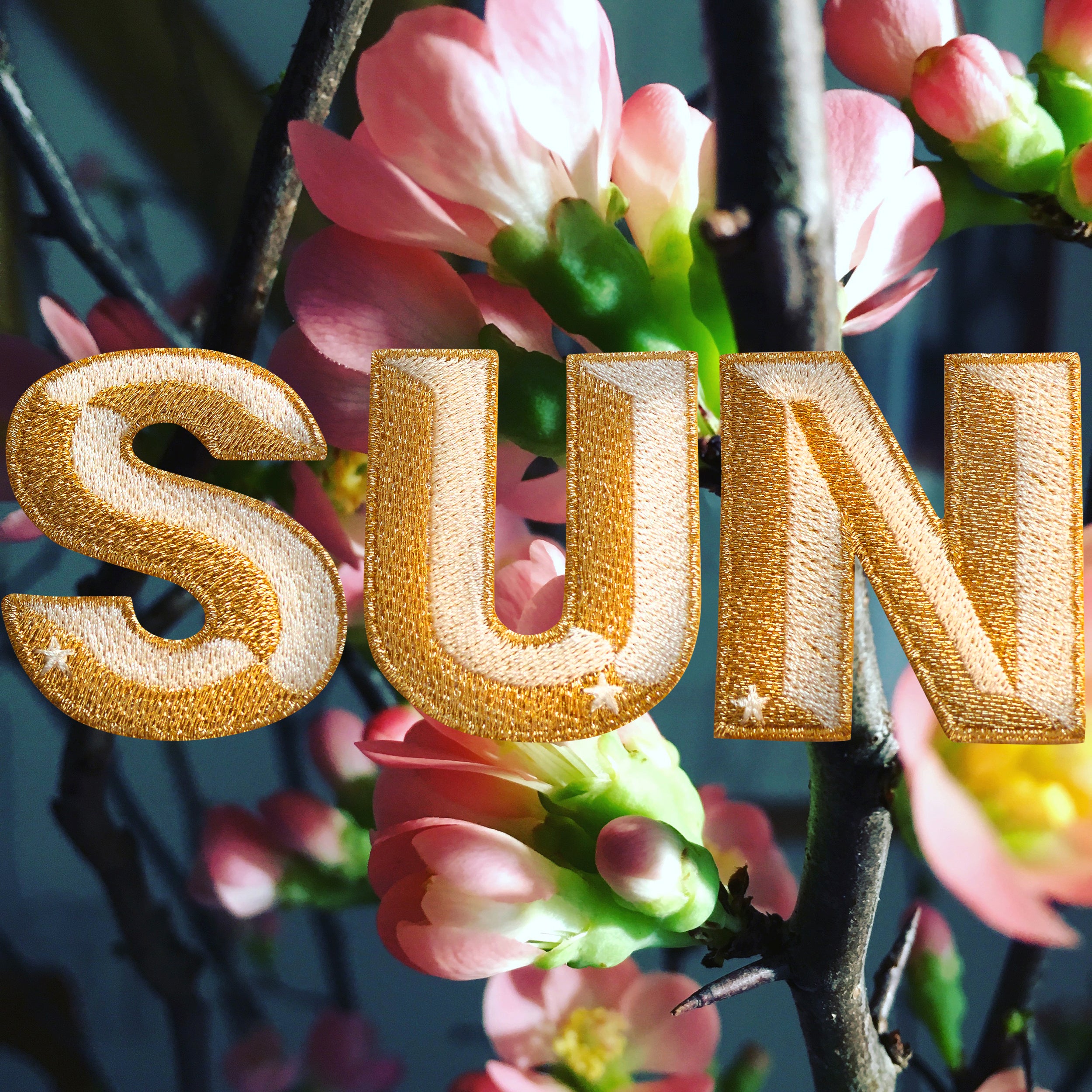 Label SINGLE LETTER · gold/weiß