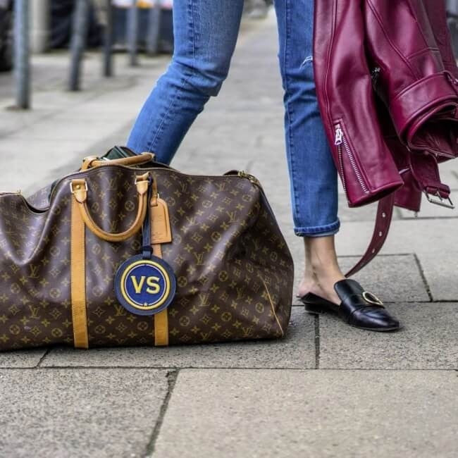 Gepäckanhänger INITIALEN · gelb/beige