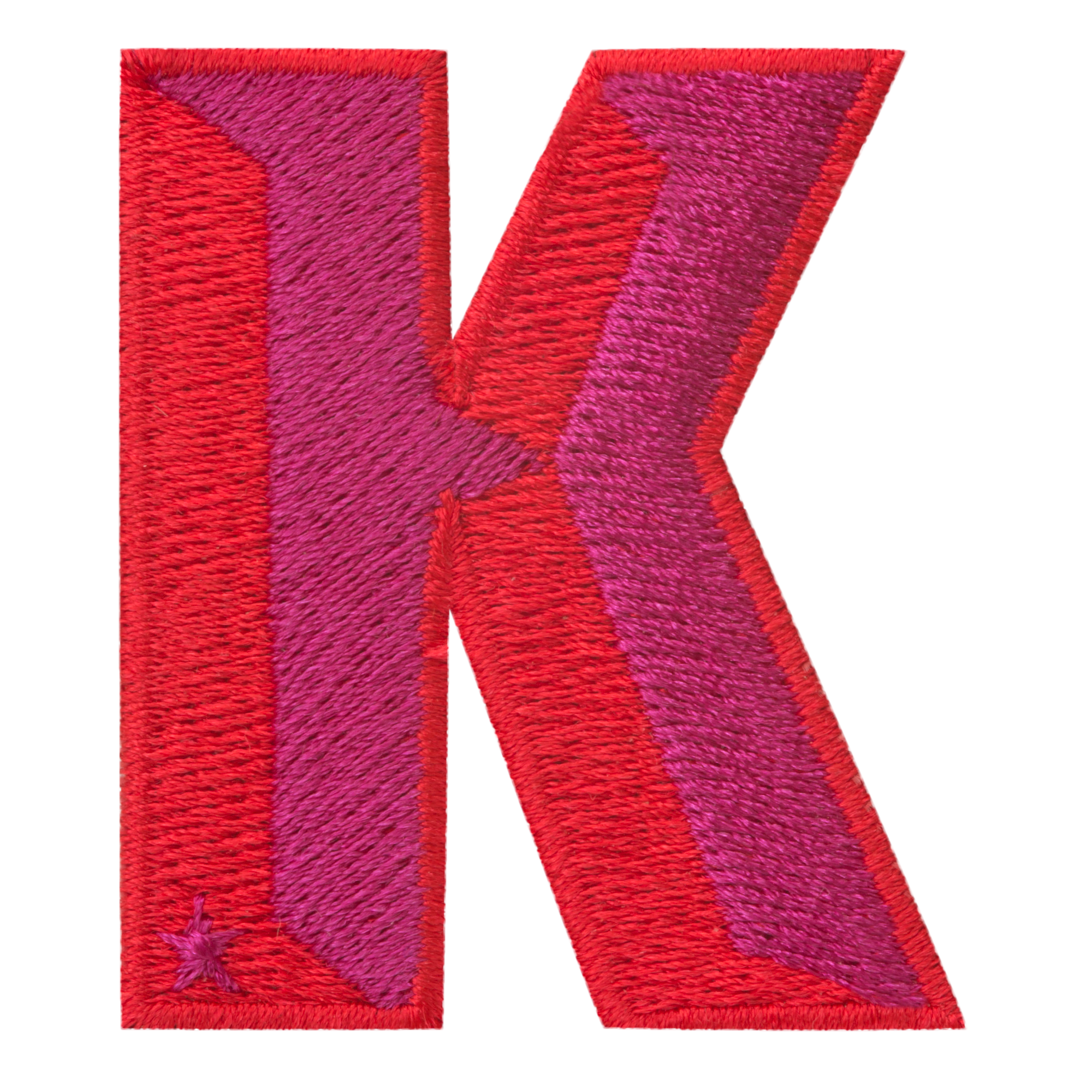 Label SINGLE LETTER · rot/pink