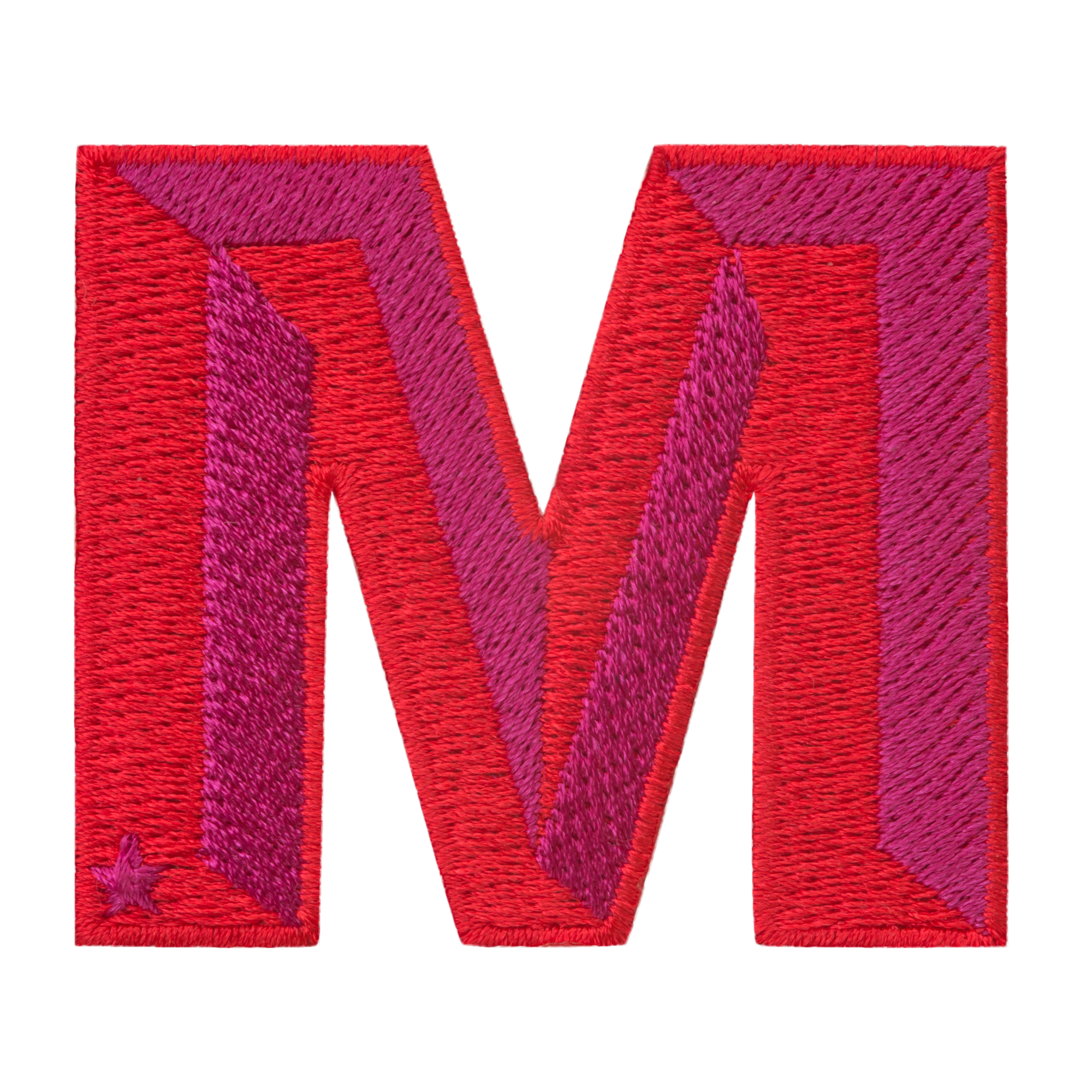 Label SINGLE LETTER · rot/pink