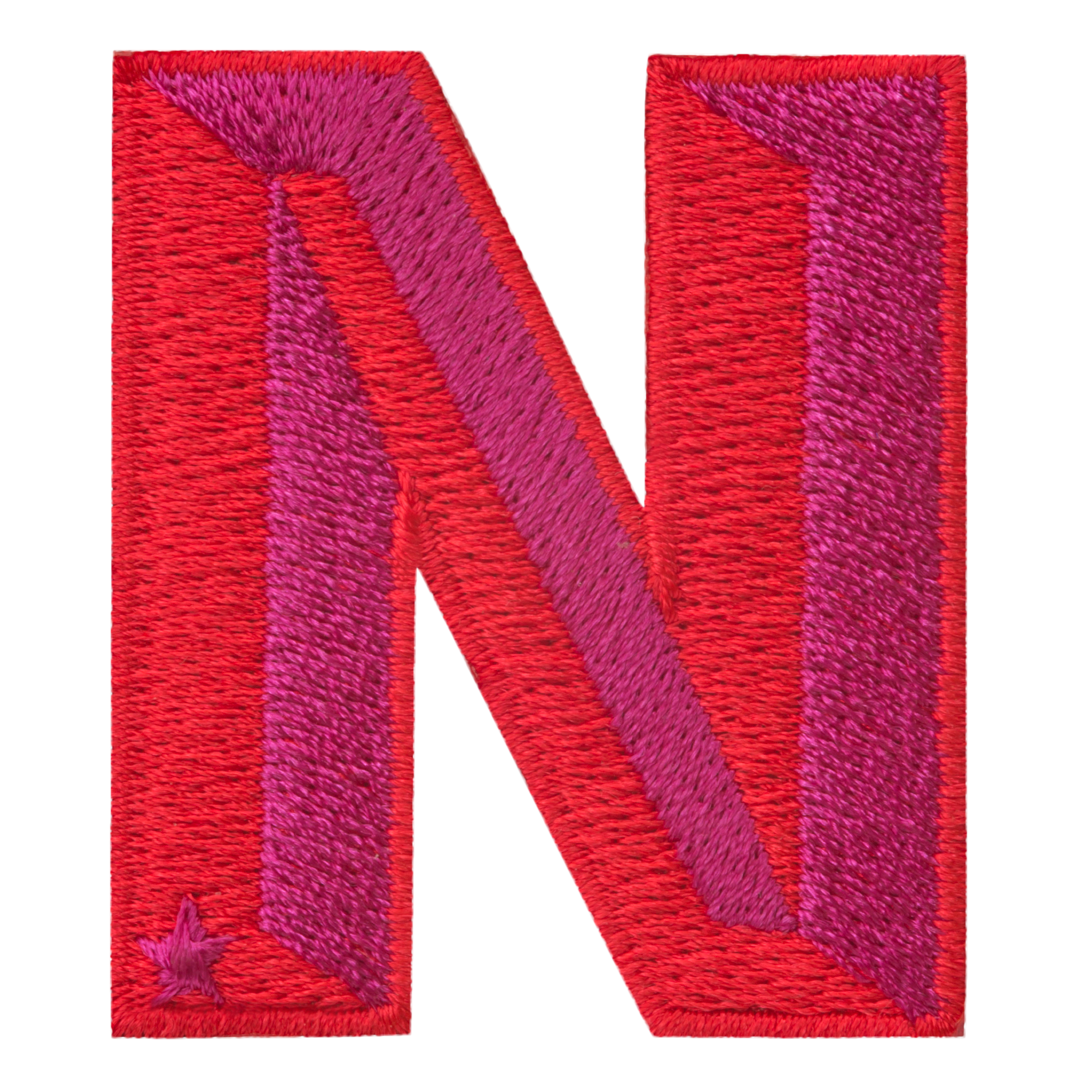 Label SINGLE LETTER · rot/pink