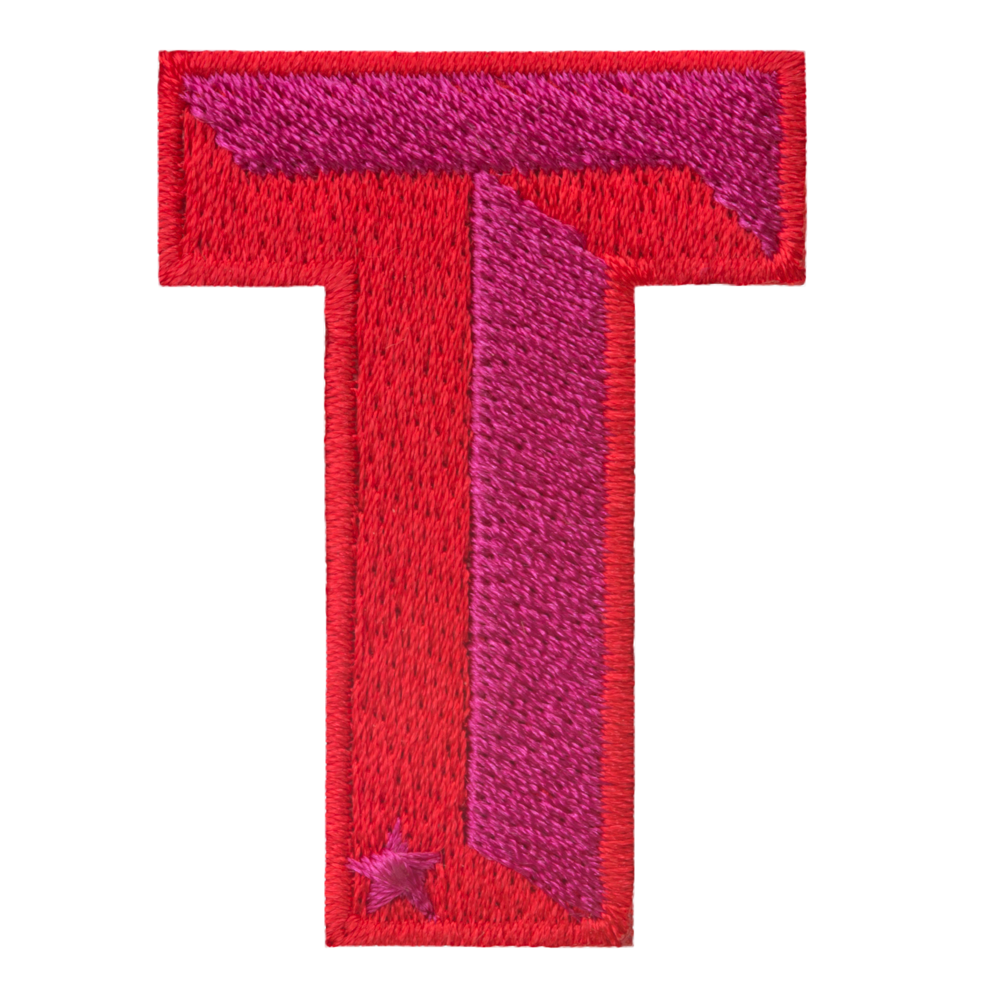 Label SINGLE LETTER · rot/pink