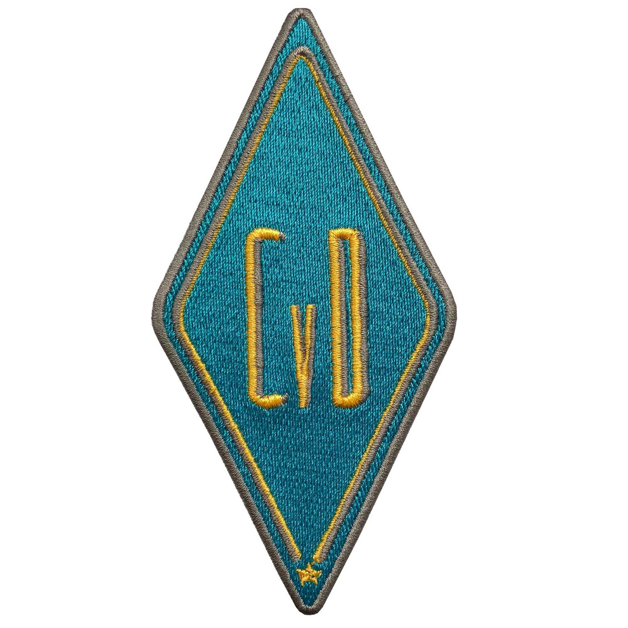 Patch KARO turquoise · customizable 