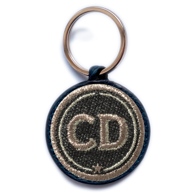 Key ring INITIALS · grey/metallic · customizable