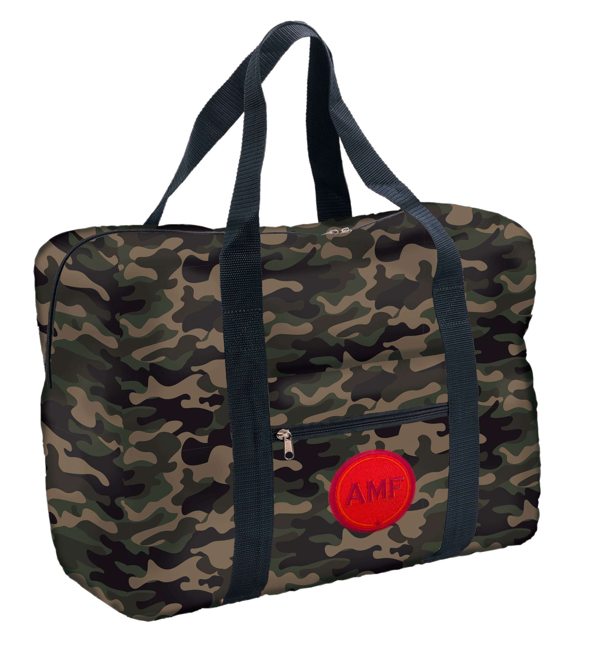 Easy Travel Bag CAMOUFLAGE mit Initialen-Patch