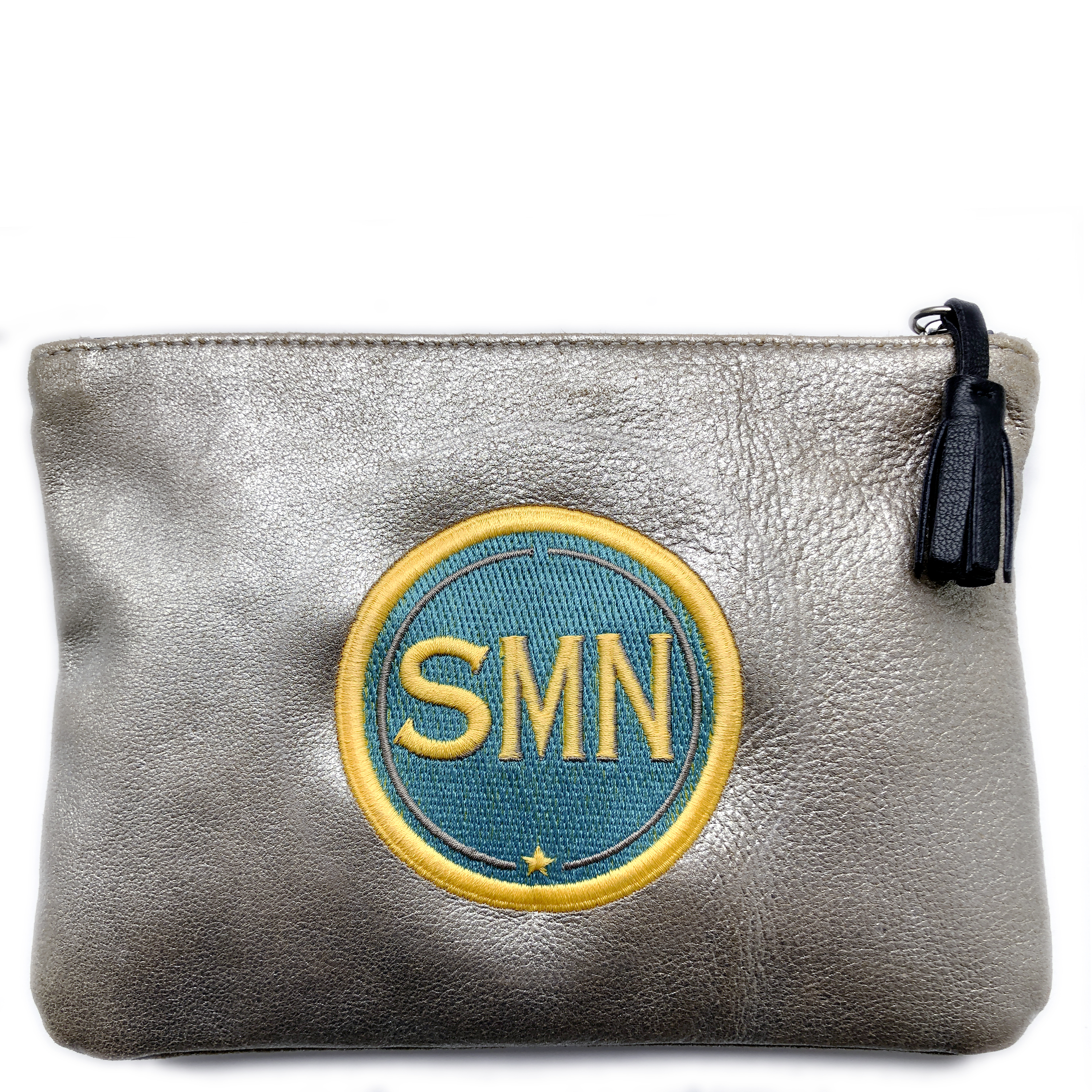 Pouch INITIALS turquoise · customizable