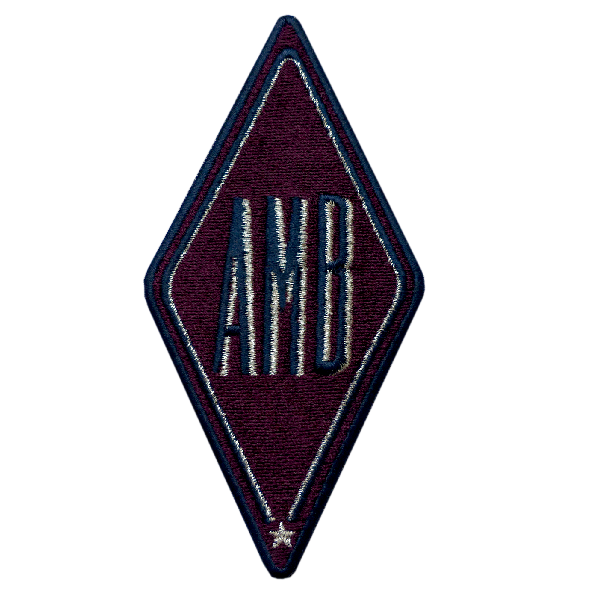 Patch KARO burgundy · customizable 