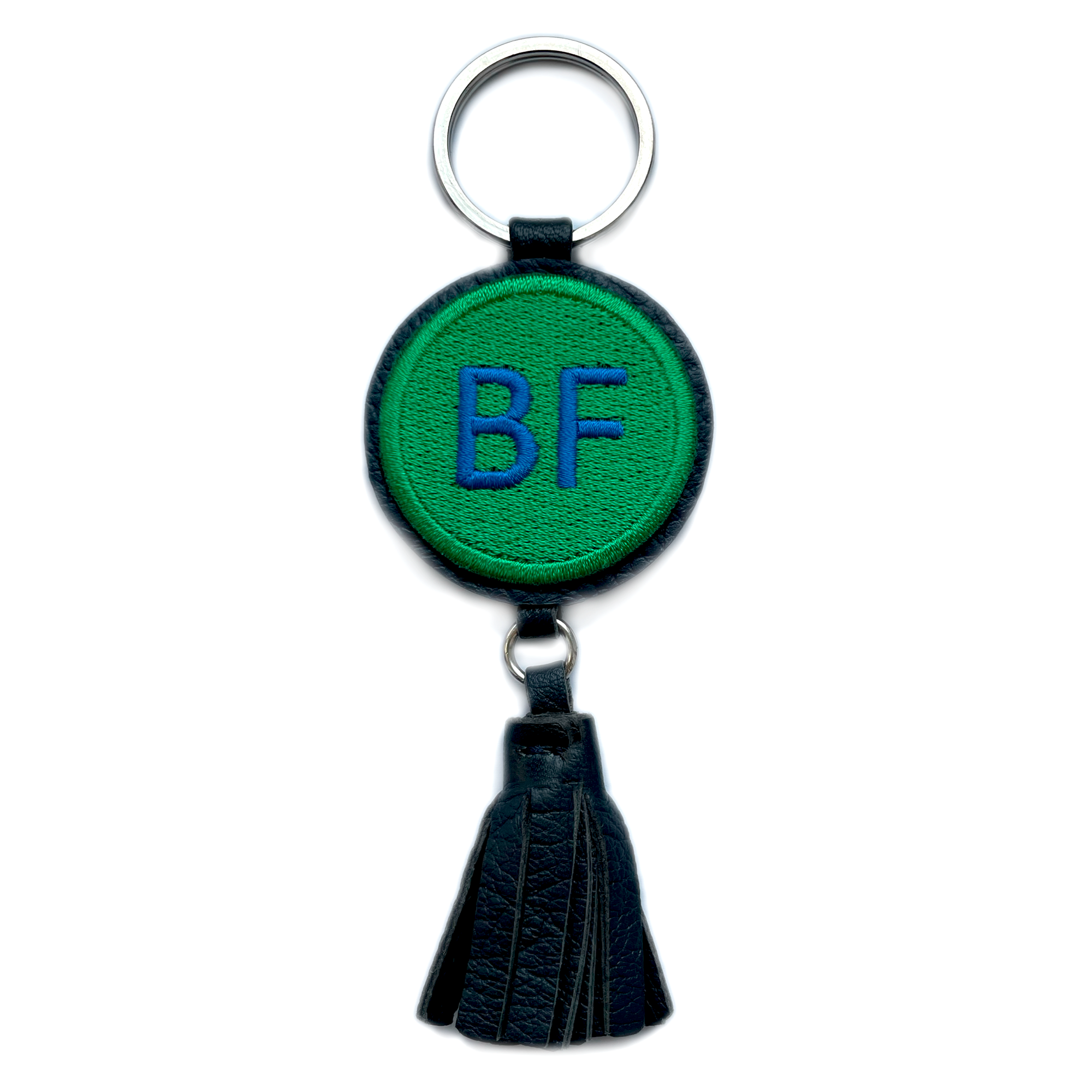 Schlüsselanhänger Simple Initials · grün · mit Tassel