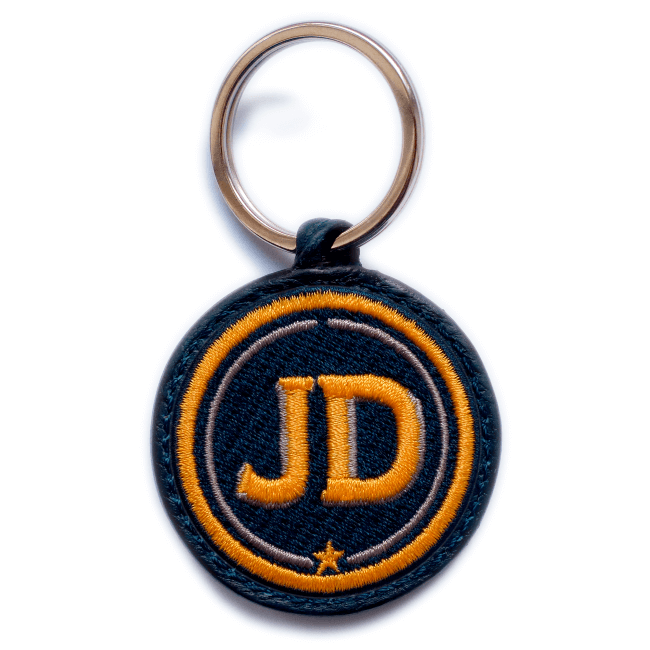 Key ring INITIALS · yellow/beige