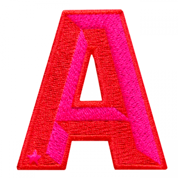 Label SINGLE LETTER · RED / PINK