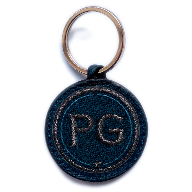 Key ring INITIALS · anthracite metallic/navy