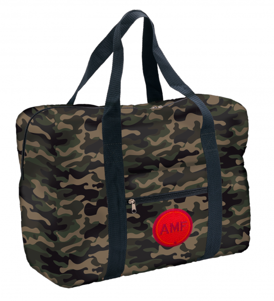 Easy Travel Bag CAMOUFLAGE mit Initialen-Patch