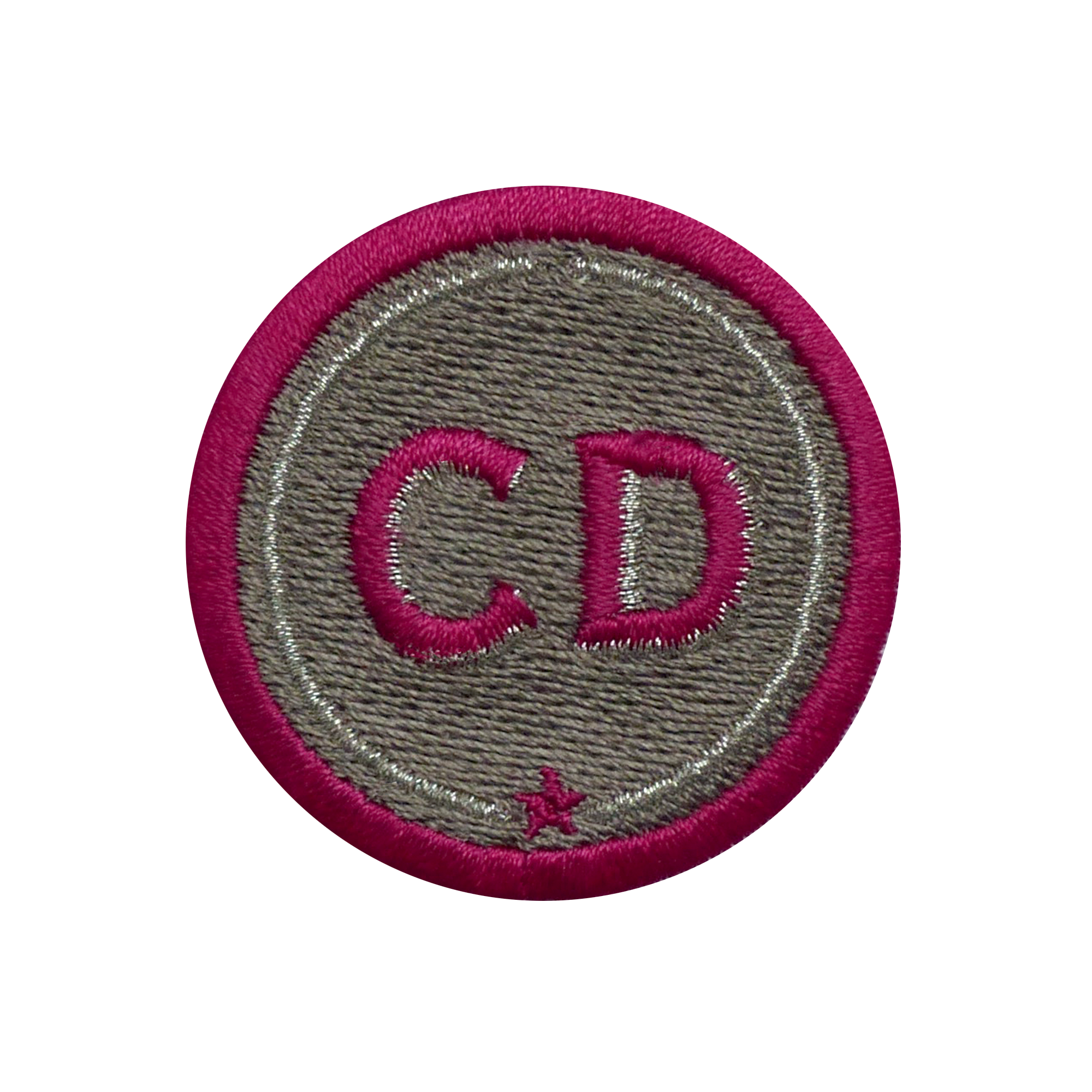 Patch INITIALS · 4 cm · beige · customizable