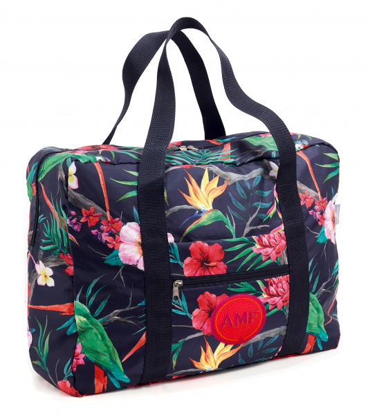 Easy Travel Bag TROPICAL mit Initialen-Patch