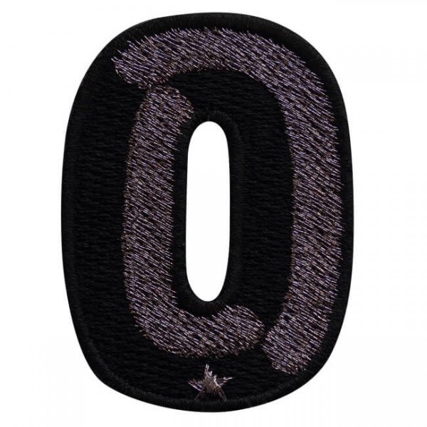 Label SINGLE NUMBER· ANTHRACITE METALLIC / BLACK