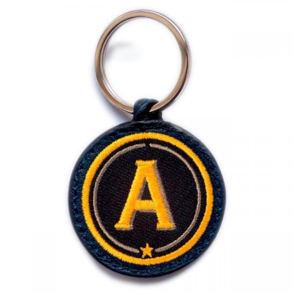 Key ring ABC · yellow/beige