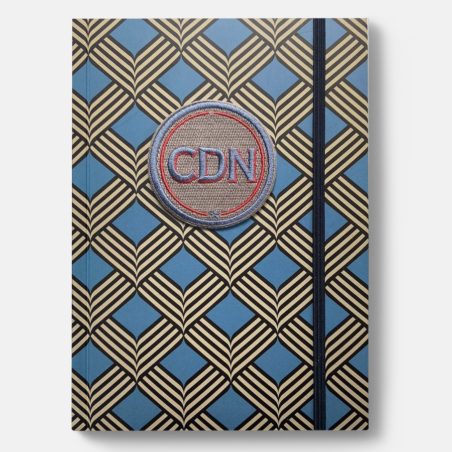 Notizbuch RHOMBUS mit Initialen-Patch