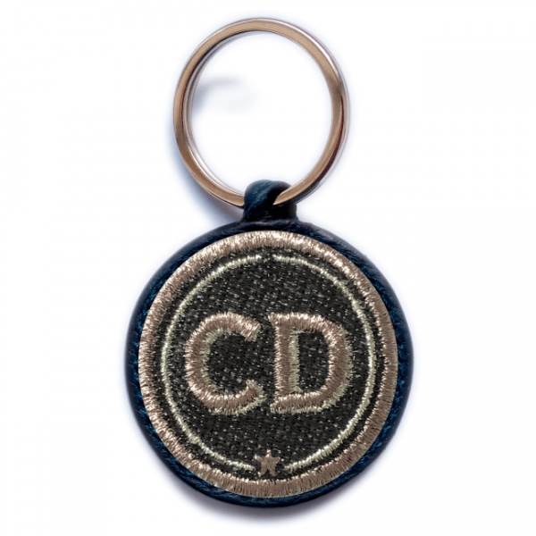 Key ring INITIALS · grey/metallic · customizable