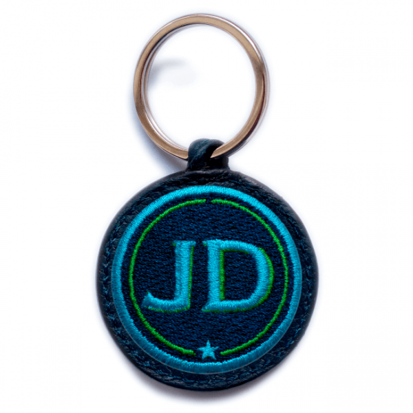 Key ring INITIALS · turquoise/green · customizable