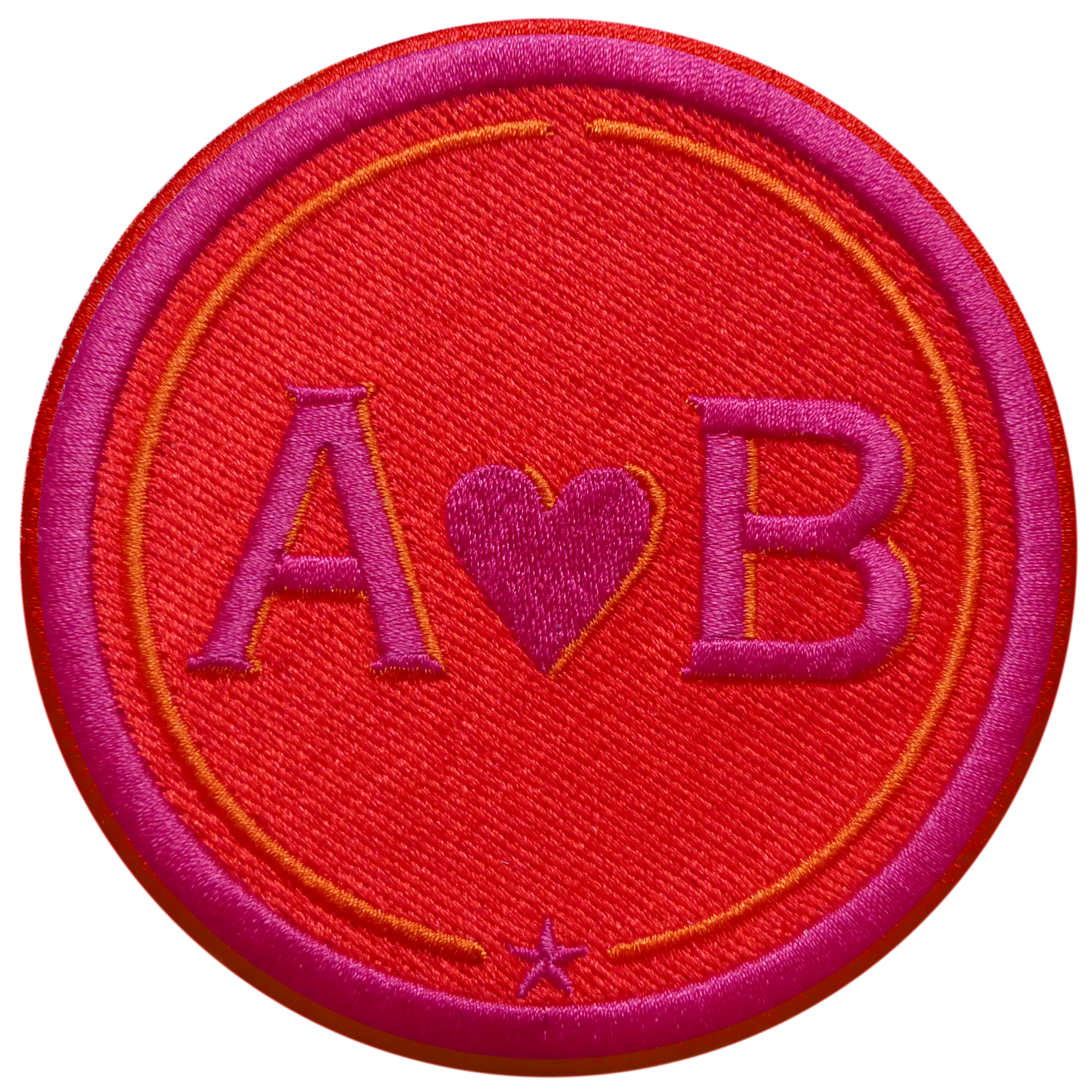 Label LOVE 9 cm · red/pink · customizable