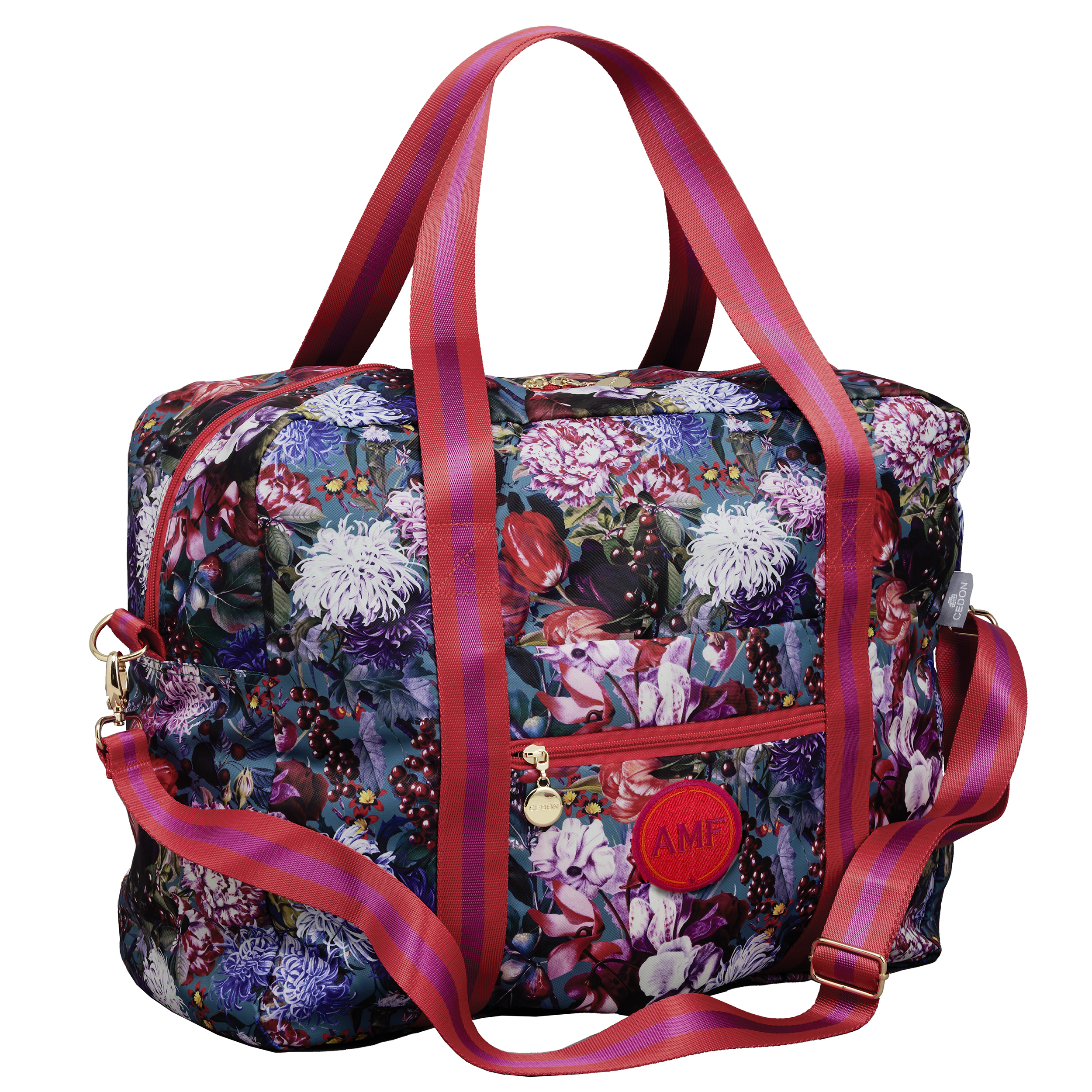 Easy Travel Bag DE LUXE Blumenbouquet mit Initialen-Patch