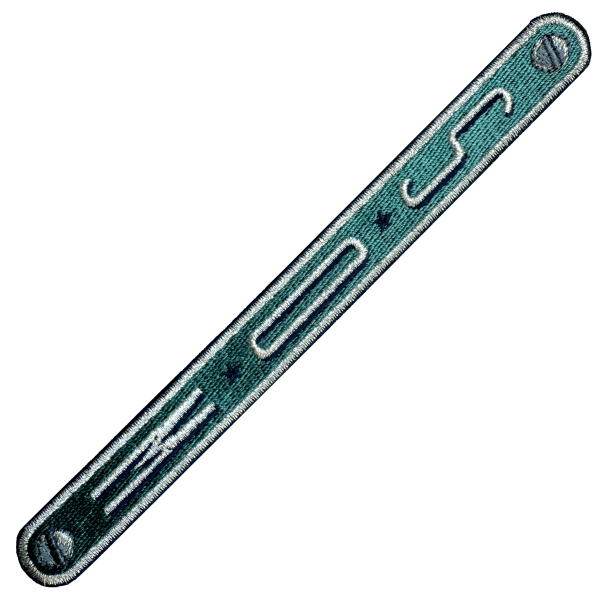 KOFFER PATCH: INITIALEN VERTIKAL 3L · GRÜN · personalisierbar